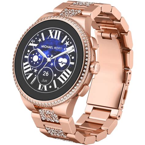 michael kors ring rose gold|rose gold michael kors smartwatch.